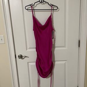 1 state pink silk dress NWT
